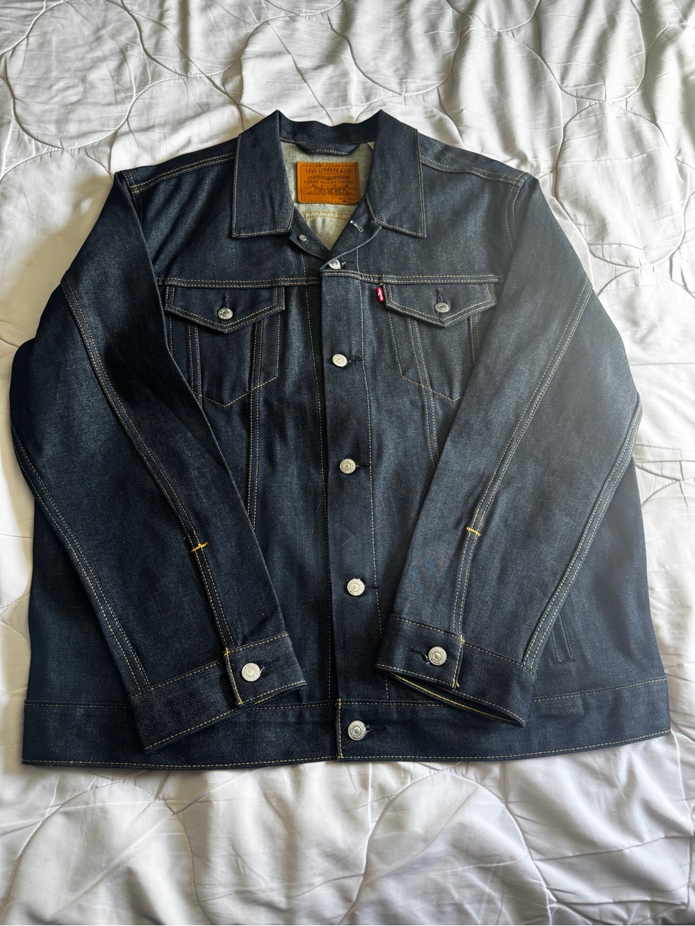 Levi's Dark Denim Trucker Jacket NWOT